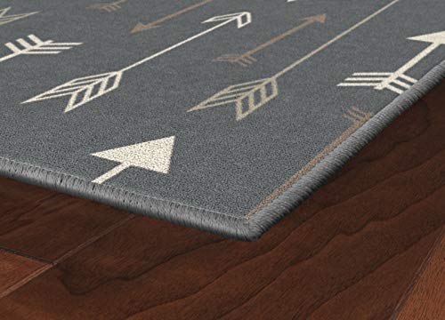 Brumlow Mills Bohemian Arrows Decorative Archery Gray Area Rug for Living Room Decor, Bedroom Carpet, Dining, Kitchen Rugs or Front Door Mat, 2'6" x 3'10"