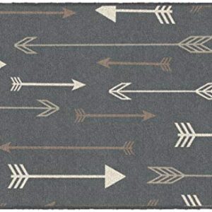 Brumlow Mills Bohemian Arrows Decorative Archery Gray Area Rug for Living Room Decor, Bedroom Carpet, Dining, Kitchen Rugs or Front Door Mat, 2'6" x 3'10"