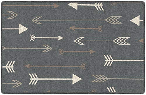 Brumlow Mills Bohemian Arrows Decorative Archery Gray Area Rug for Living Room Decor, Bedroom Carpet, Dining, Kitchen Rugs or Front Door Mat, 2'6" x 3'10"