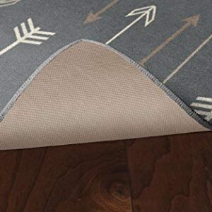 Brumlow Mills Bohemian Arrows Decorative Archery Gray Area Rug for Living Room Decor, Bedroom Carpet, Dining, Kitchen Rugs or Front Door Mat, 2'6" x 3'10"