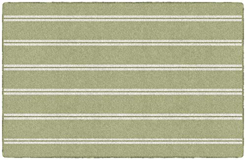 Brumlow Mills Vertical Stripes Traditional Print Pattern Indoor Area Rug, Perfect for Living Room Decor, Dining, Kitchen Rugs, Bedroom or Entryway Rug, 2'6" x 3'10", Green