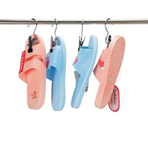 Brajttt 16 PCS Laundry Hook Boot Hanging Hold Clips Portable Hanging Hooks Home Travel Hangers Clothing Clothes Pins