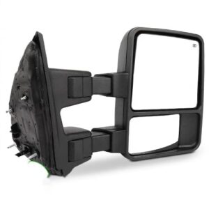 scitoo for ford towing mirrors rh side view mirrors fit 2008-2016 for ford for f-250 for f-350 for f-450 for f-550 super duty with manual control manual telescoping manual folding and turn signal