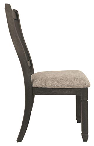 Signature Design by Ashley Tyler Creek Dining Room Upholstered Chair, 2 Count, Antique Black