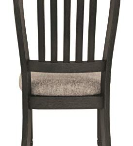 Signature Design by Ashley Tyler Creek Dining Room Upholstered Chair, 2 Count, Antique Black