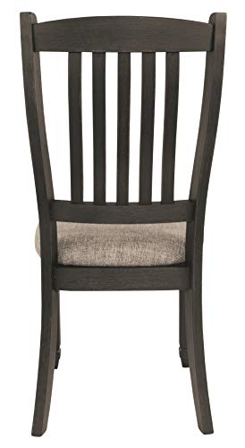 Signature Design by Ashley Tyler Creek Dining Room Upholstered Chair, 2 Count, Antique Black