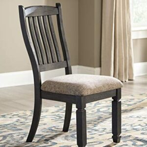 Signature Design by Ashley Tyler Creek Dining Room Upholstered Chair, 2 Count, Antique Black