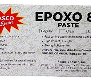 Fasco Epoxo-88 | 6min Set Epoxy Paste Clear Adhesive Glue 7oz Tube kit