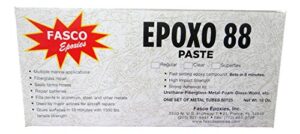 fasco epoxo-88 | 6min set epoxy paste adhesive glue white 18oz tube kit
