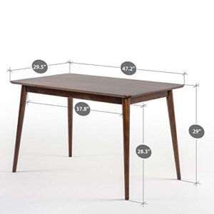ZINUS Jen 47 Inch Dining Table / Solid Wood Kitchen Table / Easy Assembly, Espresso