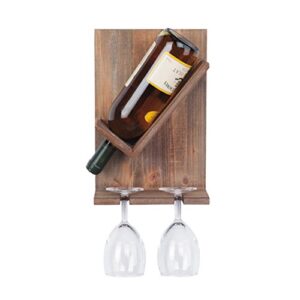 foreside wood single bottle wall mount wine rack, 41