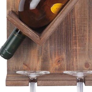 Foreside Wood Single Bottle Wall Mount Wine Rack, 41