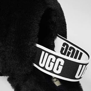 UGG Women's Fluff Yeah Slide Slipper, Black, 6 M US
