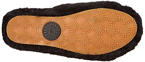 UGG Women's Fluff Yeah Slide Slipper, Black, 6 M US