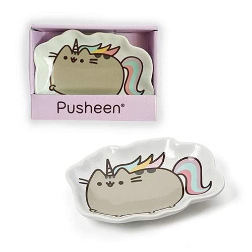 Enesco Pusheen by Our Name is Mud “Pusheenicorn” Stoneware Dish, Multicolor, 4.5 Inches Trinket Tray