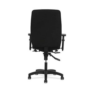 HON Network High-Back Task Chair - Computer Chair for Office Desk, Black Fabric (HVL283)