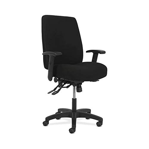 HON Network High-Back Task Chair - Computer Chair for Office Desk, Black Fabric (HVL283)