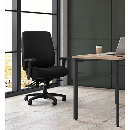 HON Network High-Back Task Chair - Computer Chair for Office Desk, Black Fabric (HVL283)