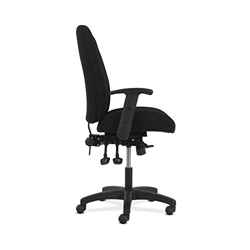 HON Network High-Back Task Chair - Computer Chair for Office Desk, Black Fabric (HVL283)