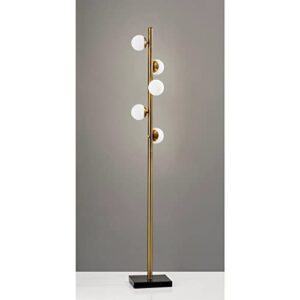 Adesso 4272-21 Doppler LED Tree Lamp, 65 in., 5 x 3W G9 LED, Antique Brass Finish, 1 Floor Lamp