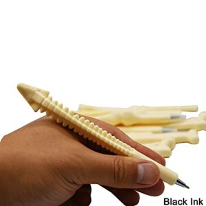 Maydahui 25PCS Bone Ballpoint Pen Creative Novelty Pens Black Ink for Halloween Artist Doctot Nurse School Office Party