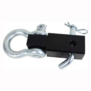maxxhaul 70250 receiver hitch d-ring (with 3/4" forged shackle and solid shaft for vehicle recovery towing)