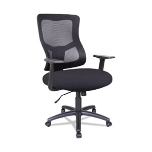 alera elusion ii series mesh mid-back swivel/tilt chair, supports up to 275 lb, 18.11" to 21.77" seat height, black