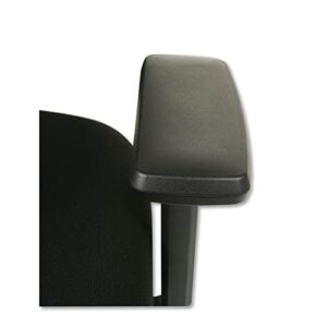 Alera ALEELT4214F Elusion II Series 275 lbs. Capacity Mesh Mid-Back Swivel/Tilt Chair with Adjustable Arms - Black