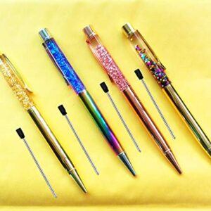 Pen Bling sets Pen Rhinestones Crystal Metal Ballpoint Pens Fine Black Ink Office Supplies(package of 4)