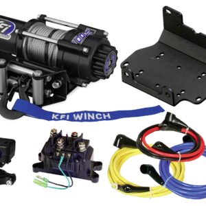 KFI A3000 3000lb Winch & 101275 Winch Mount kit Compatible/Replacement for 2016-2021 Yamaha Grizzly 700 4x4