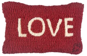 chandler 4 corners love on red 8"x12" pillow