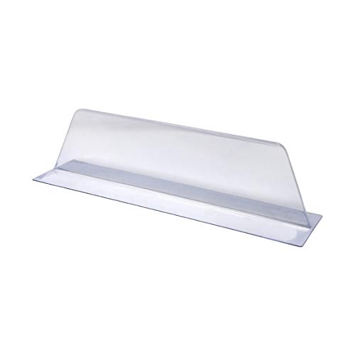 Lightweight T Shaped Transparent PVC Plastic Shelf Divider - Free Standing Organizer - 10 Pack