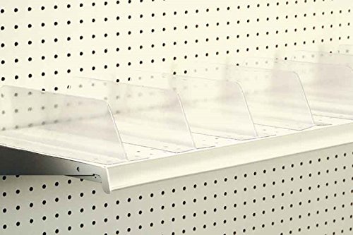 Lightweight T Shaped Transparent PVC Plastic Shelf Divider - Free Standing Organizer - 10 Pack