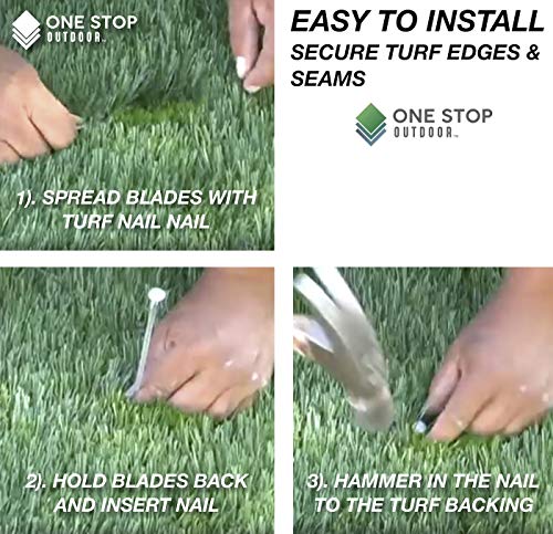 USA Made (150 Pack) Synthetic Grass Landscape, 5.5" Turf Nails/Stakes, 5 lbs Galvanized Boxed Spikes for Securing Artificial Turf & No Dig Edging Products Approximately 150 Nails