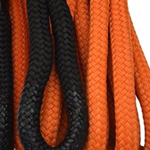 1"×30ft Kinetic Energy Rope Truck SUV Tow Rope,Recovery Rope 30000lbs,Towing Rope (Orange)