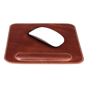 londo top grain leather mousepad with wrist rest