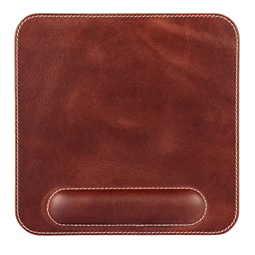 Londo Top Grain Leather Mousepad with Wrist Rest