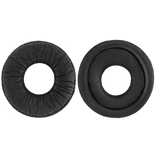 Geekria 2 Pairs QuickFit Replacement Ear Pads for Sony MDR-V150 V200 V250 V300 V400 ZX300 Headphones Earpads, Headset Ear Cushion Repair Parts (Black)