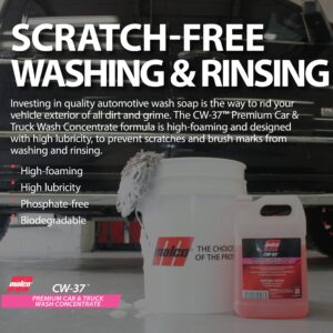 Malco CW-37 Premium Car Wash Concentrate - High Foaming Car & Truck Wash Soap/Removes Road Film, Salt, Dust & Dirt from Your Vehicle/1 Gallon (105701)