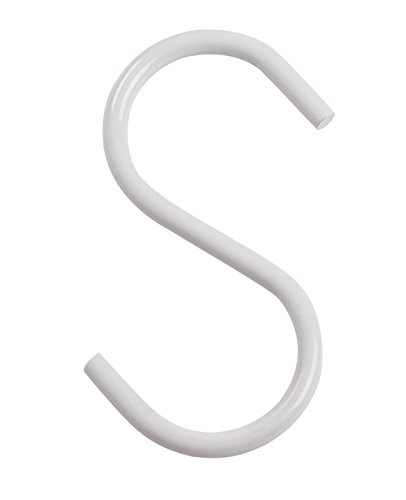 4 inch White S-Hooks - Pack of 50