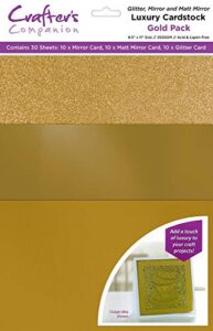 crafter's companion mixed card pack-gold luxury cardstock