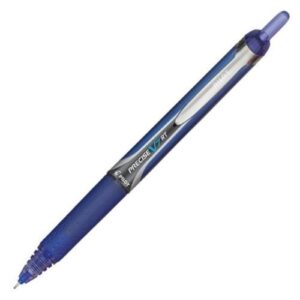 pilot precise v7 rt retractable rolling ball pens, fine point, blue ink, 12 pack