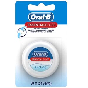 oral-b essential dental floss waxed - each, pack of 4