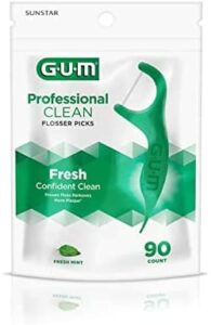 gum professional clean flossers fresh mint - 90 ct, pack of 5