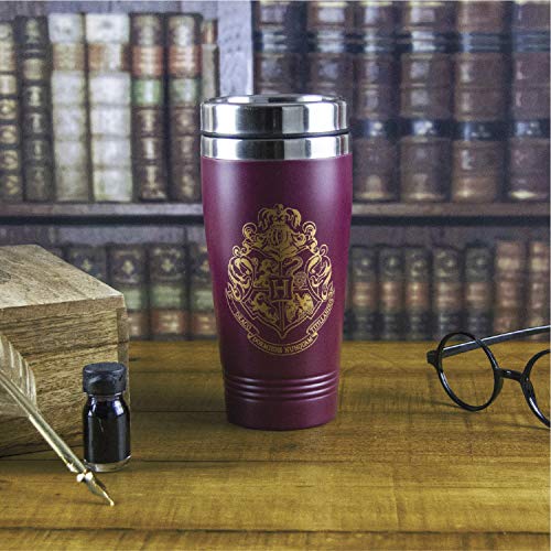 Paladone Harry Potter Hogwarts Travel Mug - Commuter Coffee Cup,450 ml