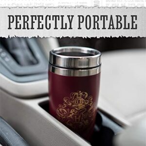 Paladone Harry Potter Hogwarts Travel Mug - Commuter Coffee Cup,450 ml