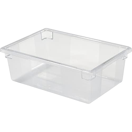 Rubbermaid FG330000CLR Clear Plastic Box 12 1/2 Gallon 18 x 26 x 9, 6 Pack