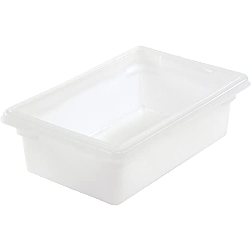 Rubbermaid FG350900WHT White Plastic Box 3.5 Gallon 18 x 12 x 6 - Lot of 6