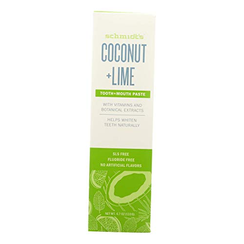 Schmidt's, Coconut Lime Toothpaste, 4.7 Ounce