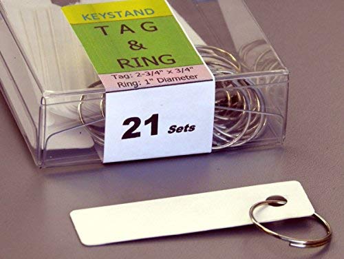 International Stand Company Key Rack, 18PGS with 18 Numbered Hooks for Small Businesses or Residential (21 Sets of Tag & Ring Included) - Made in USA